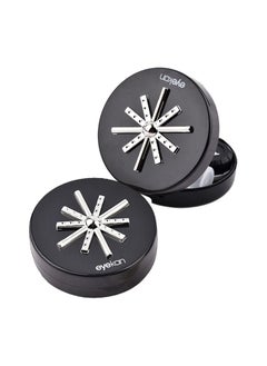 Eyekan Contact Lens Case With Mirror Container L And R Caps black  - Image 1