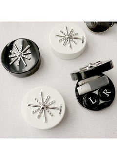 Eyekan Contact Lens Case With Mirror Container L And R Caps black  - Image 2