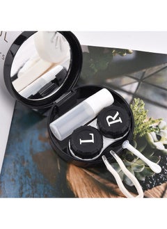 Eyekan Contact Lens Case With Mirror Container L And R Caps black  - Image 3