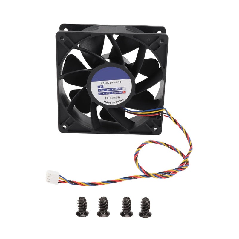 120x38mm 12V 4Pin PWM 6000RPM Brushless Cooling Fan For PC Case Server Mining Rig - Image 2