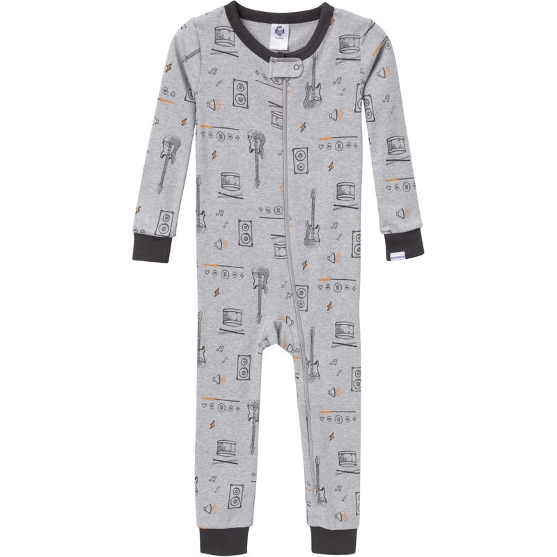 Gerber Baby-Boys 3-Pack Snug Fit Footless One-Piece Cotton Pajamas, Music, 18 Months - Image 2