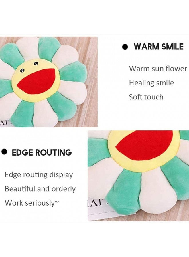 SNEPOO Smile Face Plush Rainbow Pillow, Sunflower Indie Decor Plush Pillow Soft & Comfortable Flower Floor Pillow for Home Reading Bed Room Decoration - Image 4