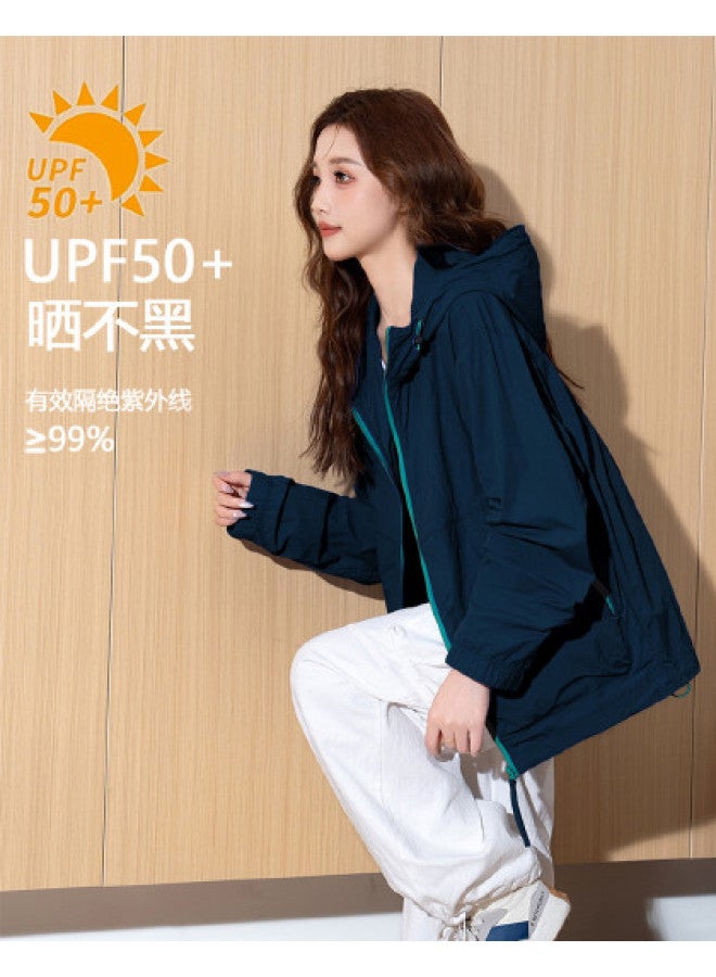 TonLion 2025 Spring/summer Women's Jacket Sun Protection Uv Blocking Solid Color Minimalist Casual Korean Style Lightweight Breathable Hooded - Image 1
