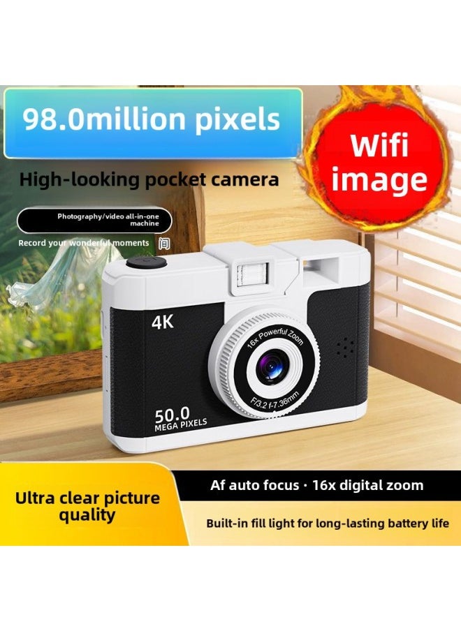 Generic Ccd Camera Hd Dual Camera Student Party Campus Version Photo Travel Digital Camera Birthday Gift-Body Color:M16 Black  2-year Warranty - 32g Memory Card  Not Recommended  - Image 5