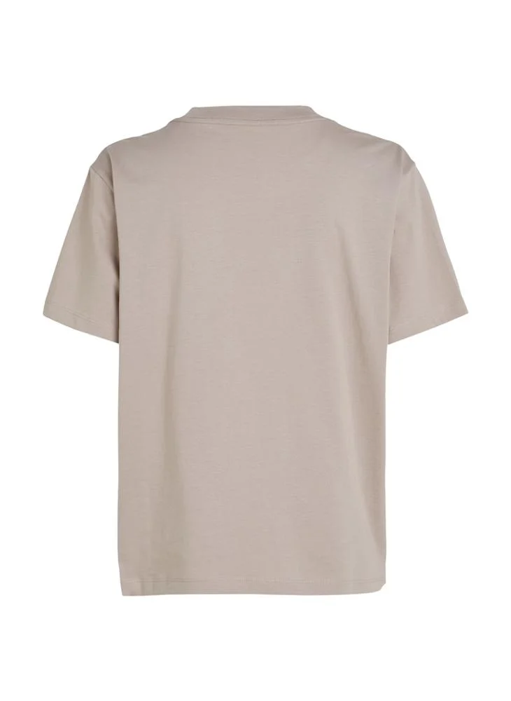 كالفن كلاين جينز Logo Detail Knitted T-Shirt