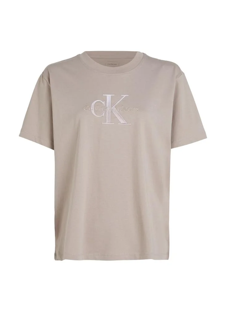 كالفن كلاين جينز Logo Detail Knitted T-Shirt