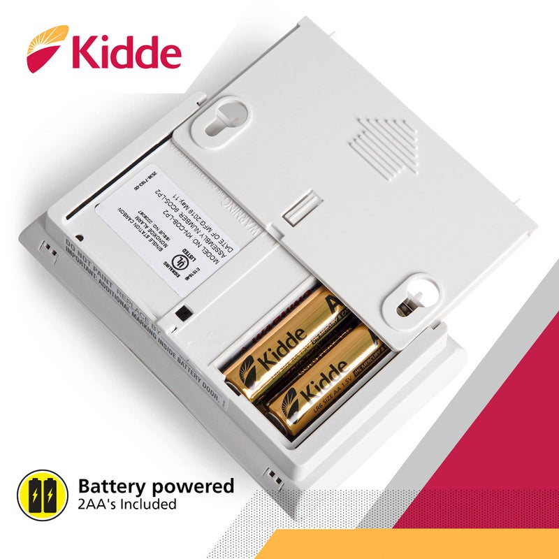 Kidde Carbon Monoxide Detector, Battery Powered CO Alarm with LEDs, Test-Reset Button, Low Battery Indicator, Portable - Image 4