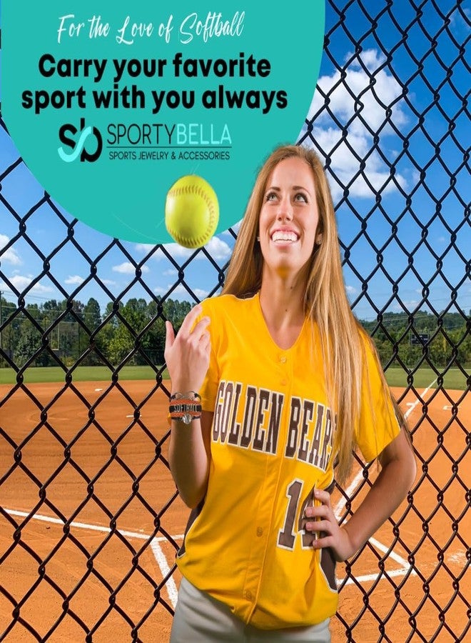 Sportybella Softball Keychain, Clip-On Zipper Pull with Softball Design, Sports Accessories & Gifts for Girls, Players, and Teams - Image 5