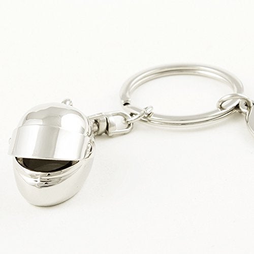 Hyning Creative Motorcycle Bicycle Movable Sunshade Helmet Key Chain Ring Keychain Keyring Keyfob - Image 4