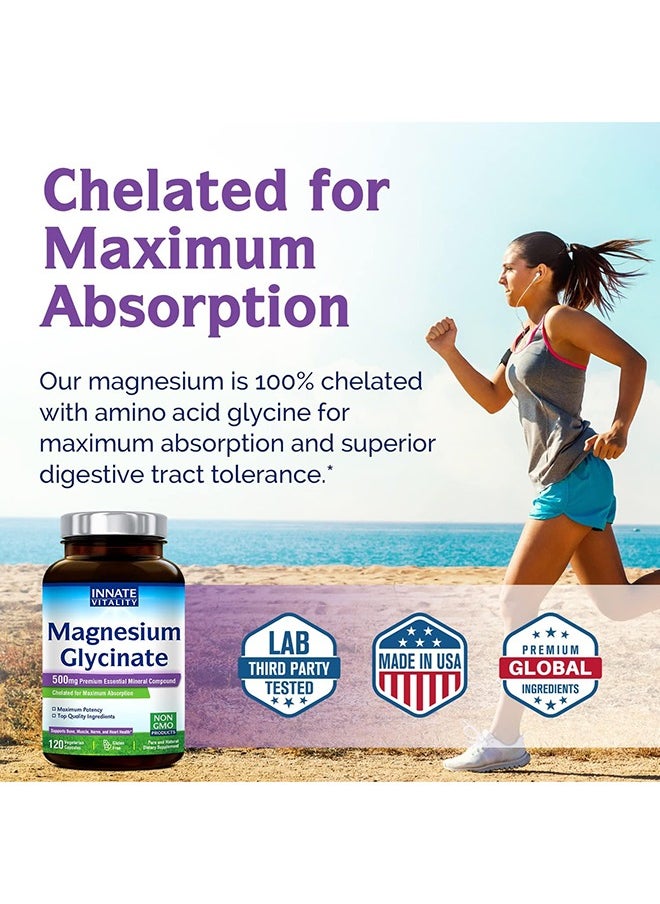 Magnesium Glycinate - High Absorption Magnesium Glycinate Capsules 120 Capsules - Image 1