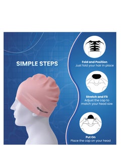 ENDLESS  EL1019 Classic Comfortable Plain Silicon Swimming Cap | Material : Silicon | Fully Elastic Waterproof Swimming Cap for Long and Short Hair with Thicker Edge | For Adults, Women and Men  - Image 5