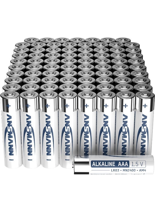 ANSMANN بطاريات أنسمان AAA القلوية حجم LR03 - بطارية AAA (عبوة من 80) - Image 1