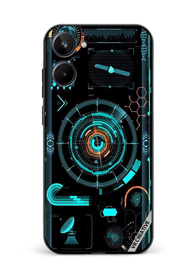 VR CREATIVE Protective Case Cover For Realme 10 Tumbler Design Multicolour - Image 1