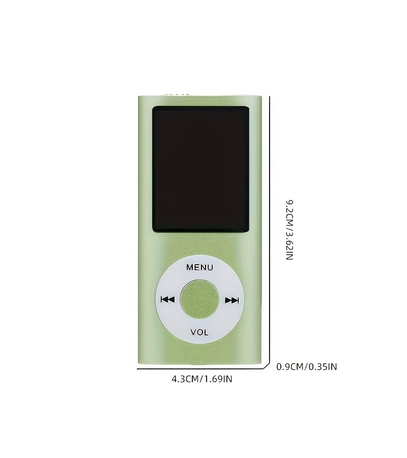 New MP3 Player with Wired Earphones Volume Control Blue No Card Compact USB Pocket Media Player for Music Videos and Ebooks - Image 4