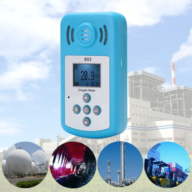 Oxygen Meter Portable Oxygen(O2) Concentration Detector with LCD Display and Sound-light Alarm - Image 4