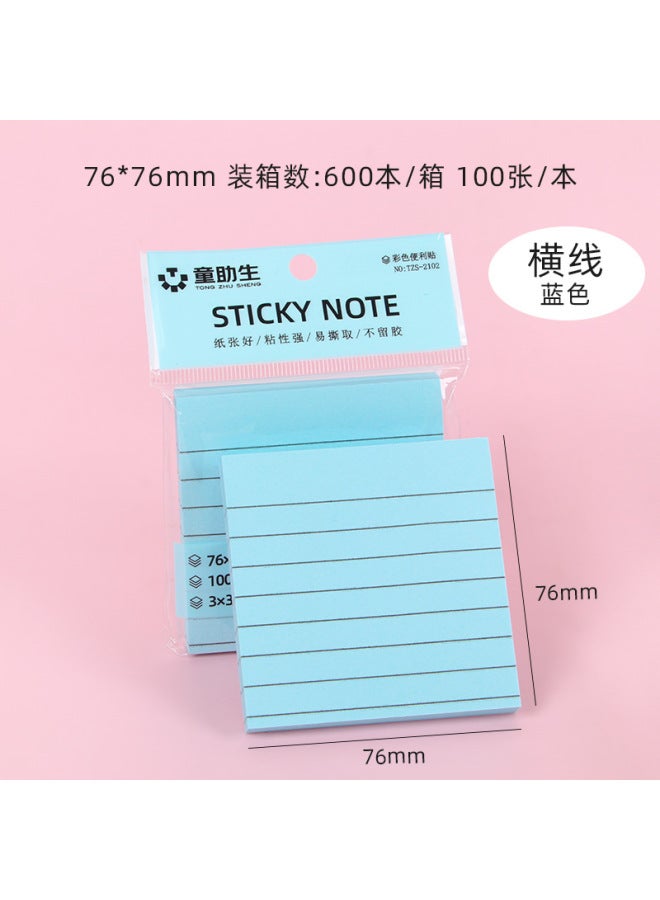 HELPS Creative Color Post-it Cute Post-it Notes Office Stationery Post-it Notes Tear Student Strong Sticky Message Post-it Notes - Image 1