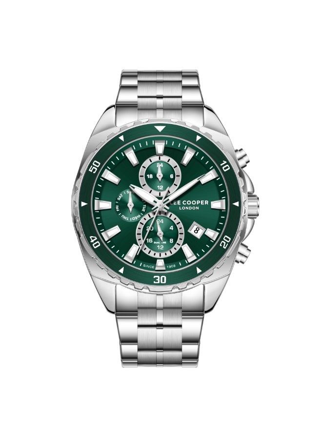 Lee Cooper ساعة معدنية متعددة الوظائف للرجال LC08217.370 - 44 مم - Image 1