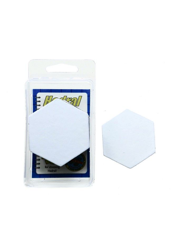 Hedral Value Pack Of 15 Dry Erase Reusable Blank 2" Hexagon Hex Board Game Chits Tiles Counters Markers Diy DD - Image 1