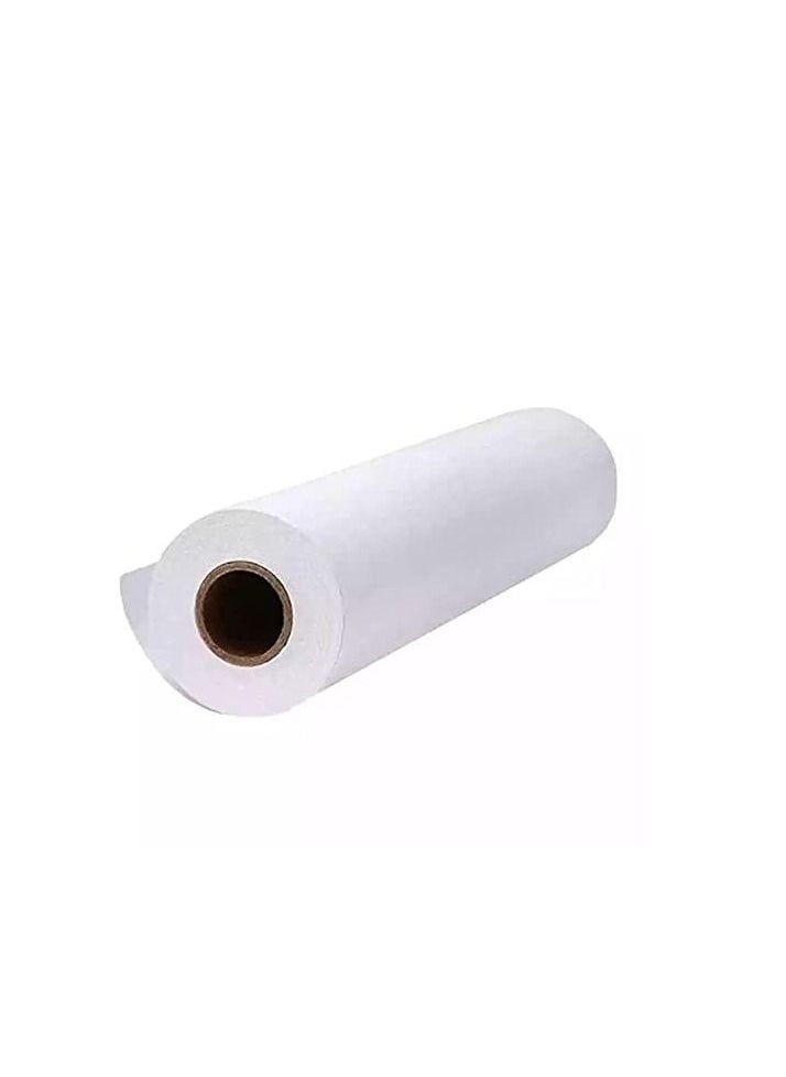 Generic - White jumbo Easel Drawing Art Paper Roll for Kids, (44cm x 50m) 55yards 80gsm Big Stand Paper Roll for Painting, Sketching, Plotter, Tracings, Gift Wrapping, Table Cover, Wall Arts, Bulletin Board - Image 1