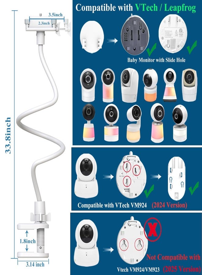 EYSAFT Baby Monitor Mount Holder for Vtech VM901/VM928HD/RM7766/RM7764/RM5766HD/5764HD/5755/5263/5754HD, VM919HD,Leapfroge LF930HD/LF2936/LF925/LF915/LF920 - Image 2
