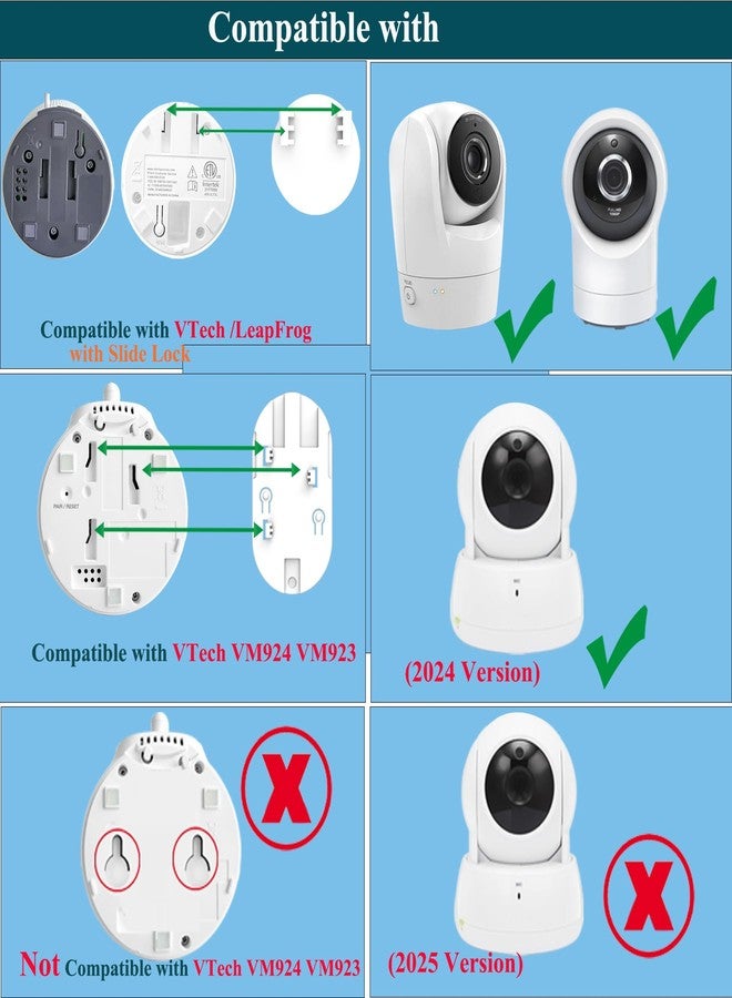 EYSAFT Baby Monitor Mount Holder for Vtech VM901/VM928HD/RM7766/RM7764/RM5766HD/5764HD/5755/5263/5754HD, VM919HD,Leapfroge LF930HD/LF2936/LF925/LF915/LF920 - Image 3