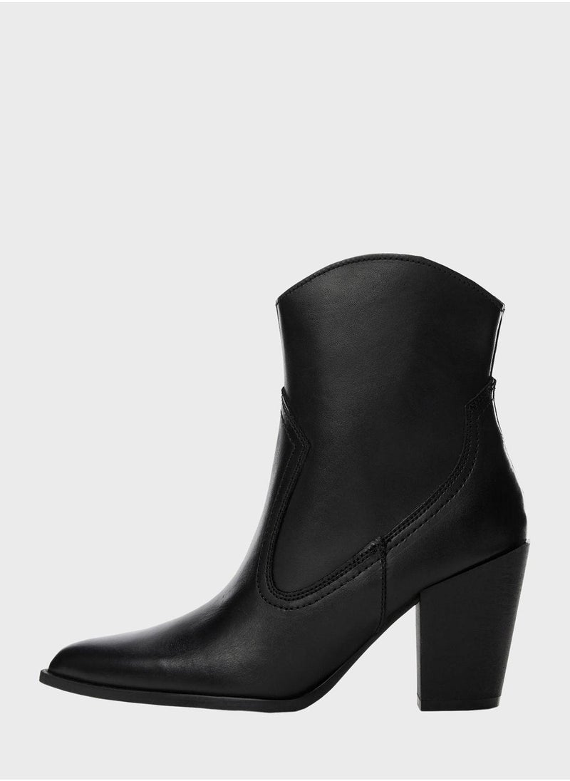 MANGO - Larson1 Zipped Ankle Boots - Image 1
