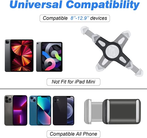 UBeesize 67in iPad Tripod Stand 360 Rotating Tablet Mount Phone Holder Compatible with 99157 Inches Tablets - Image 3