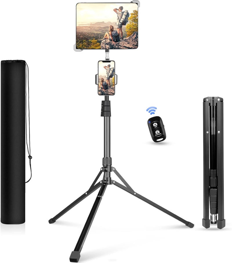 UBeesize 67in iPad Tripod Stand 360 Rotating Tablet Mount Phone Holder Compatible with 99157 Inches Tablets - Image 2