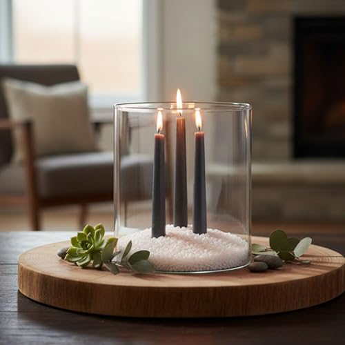 Ein Sof Diya Glass Cover Only - Big Size Borosilicate Deepam Glass Cover, 4 inch Wide, 4.5 inch Height, Transparent - Image 5