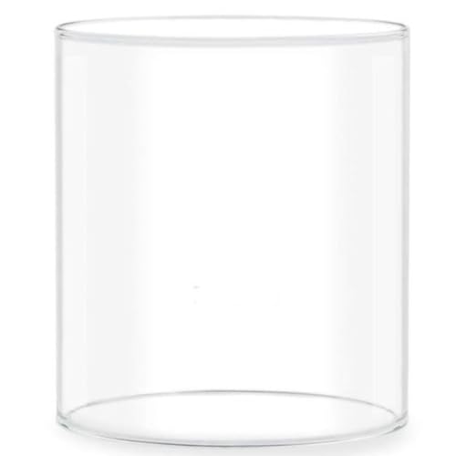 Ein Sof Diya Glass Cover Only - Big Size Borosilicate Deepam Glass Cover, 4 inch Wide, 4.5 inch Height, Transparent - Image 1