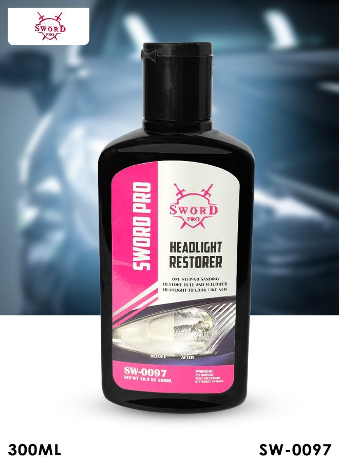 سورد برو مُجدد المصابيح الأمامية SWORD PRO Ultimate Headlight Restorer يعمل على إضفاء وضوح على المصابيح الأمامية لسيارتك 300 مل SW-0097 - Image 1