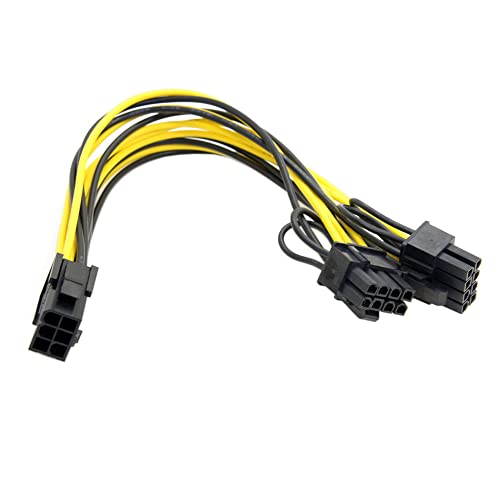 JSER ATX 6Pin Male to Dual 8Pin & 6Pin Female PCI-E PCI Express Video Graphics Card Extension Splitter Power Cable - Image 5