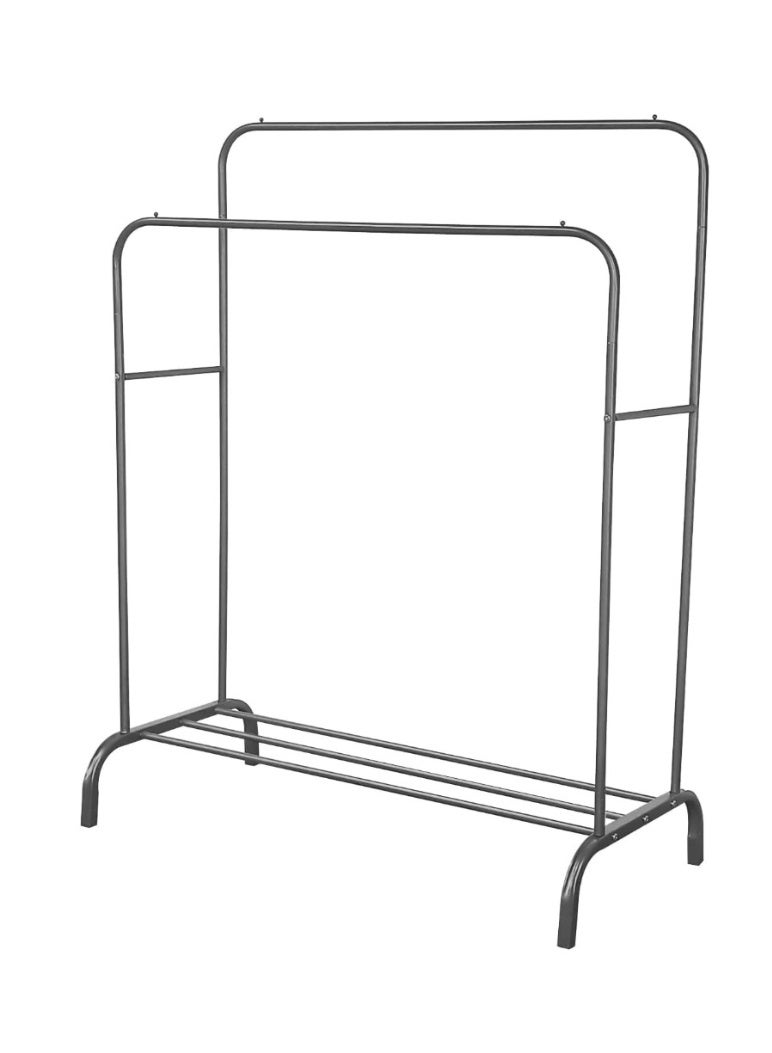 إيباسكت منظم واستاند ملابس معدني  (110 × 45 × 150 سم)الاستاند مصنوع من المعدن *معدن (لون اسود) - Image 3