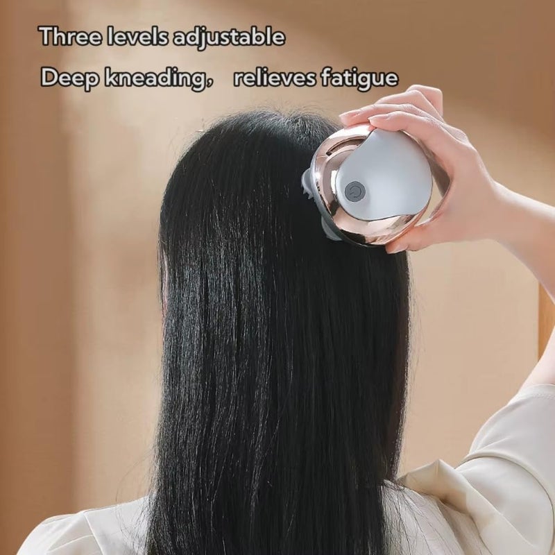 ALKAYAN Electric Scalp Massager, 96 Point Head Massager, 4 Kneading Hands, Flexible S... - Image 1