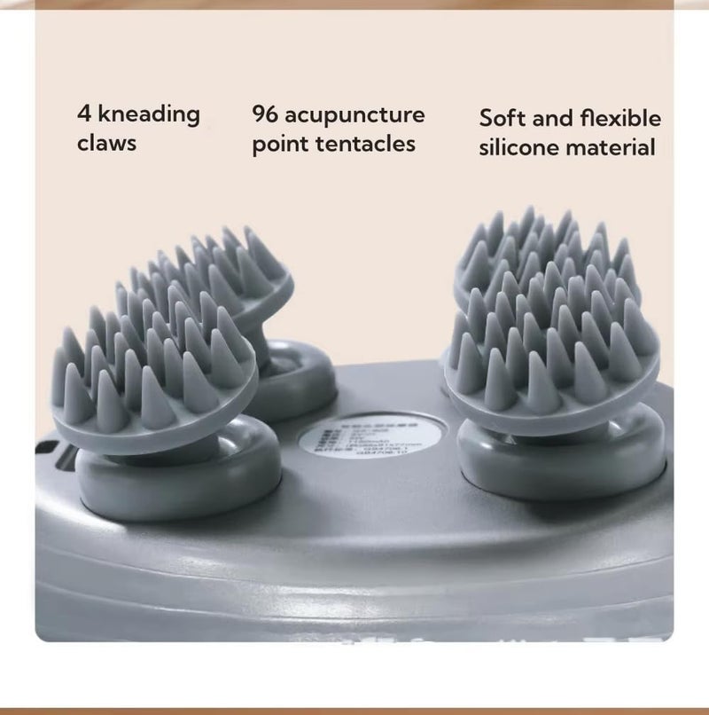 ALKAYAN Electric Scalp Massager, 96 Point Head Massager, 4 Kneading Hands, Flexible S... - Image 2