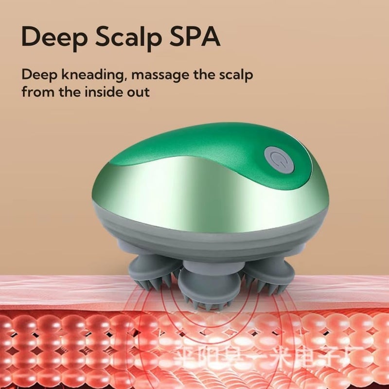 ALKAYAN Electric Scalp Massager, 96 Point Head Massager, 4 Kneading Hands, Flexible S... - Image 4