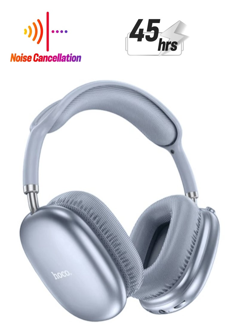 هوكو HOCO W35 Air سماعات بلوتوث لاسلكية، إلغاء الضوضاء النشط، صوت ستيريو HiFi قابل للتعديل لاسلكيًا(أزرق) - Image 1