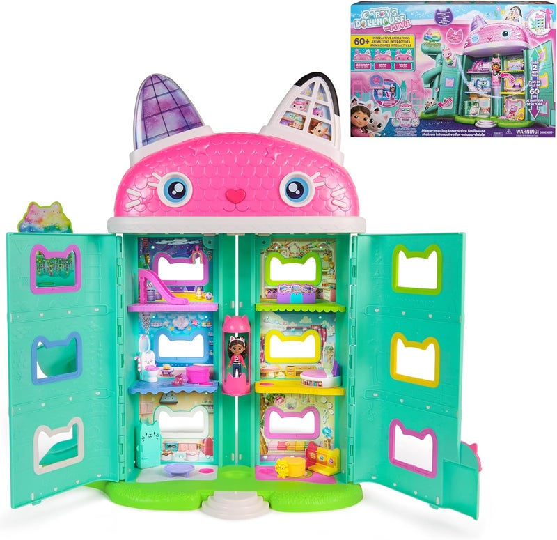 Gabby's Dollhouse Gabby’s Dollhouse The Movie Meow-Mazing Interactive Dollhouse (76.2 cm) - Image 1