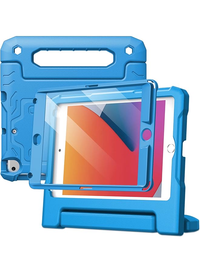 Jetech Kids Case For Ipad Mini 5 4 3 2 1 7.9-Inch 2019 2015 2014 2013 2012 Model With Built-In Screen Protector Shockproof Full-Body Handle Stand Tablet Protective Cover Blue - Image 1