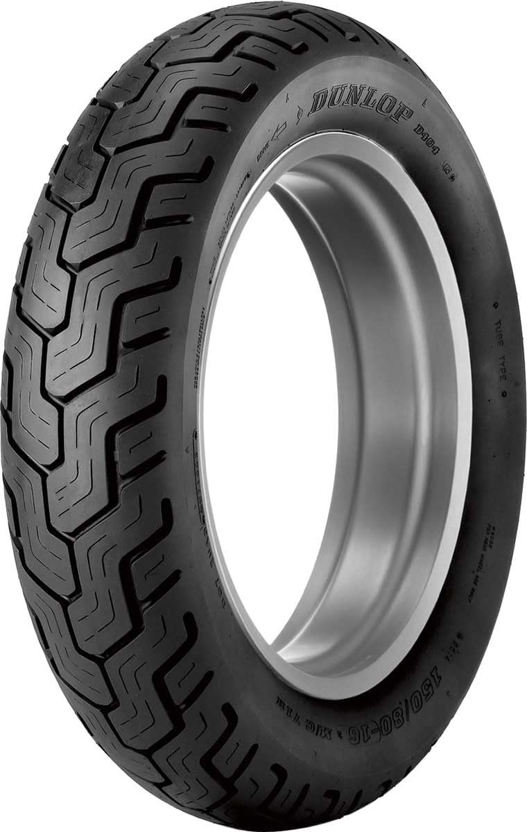 DUNLOP إطار دراجة نارية خلفي دنلوب D404 1708015 77H جدار أسود