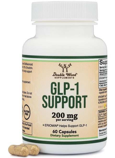 GLP-1 Supplement - Clinically Studied Bioflavonoid Extract to Help Support Natural GLP 1 Levels and Promote Gut Health (200mg, 30 Servings) Std to 70% Eriocitrin and 5% Hesperidin by Double Wood