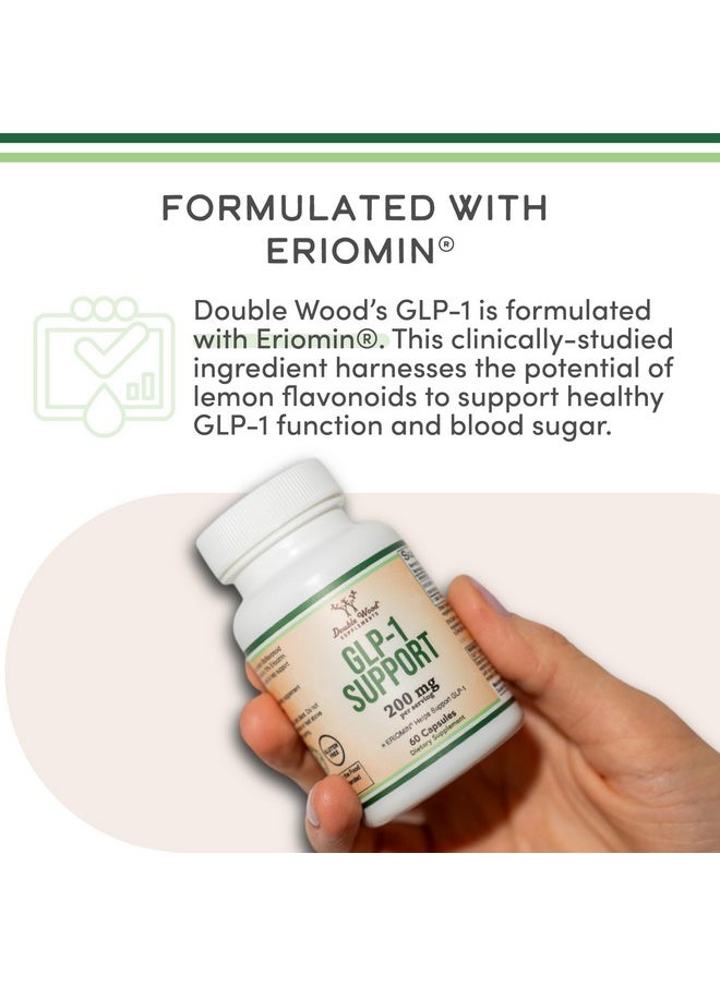 GLP-1 Supplement - Clinically Studied Bioflavonoid Extract to Help Support Natural GLP 1 Levels and Promote Gut Health (200mg, 30 Servings) Std to 70% Eriocitrin and 5% Hesperidin by Double Wood
