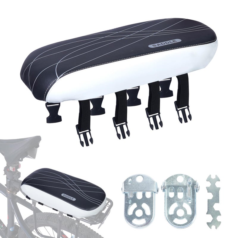 SHOWBEAN Bicycle Manned Cushion Bike Rear Seat Child Bike Seat Bicycle Back Shelf Back Cushion Bicycle Rear Saddle Mountain Carrier Children - Image 1