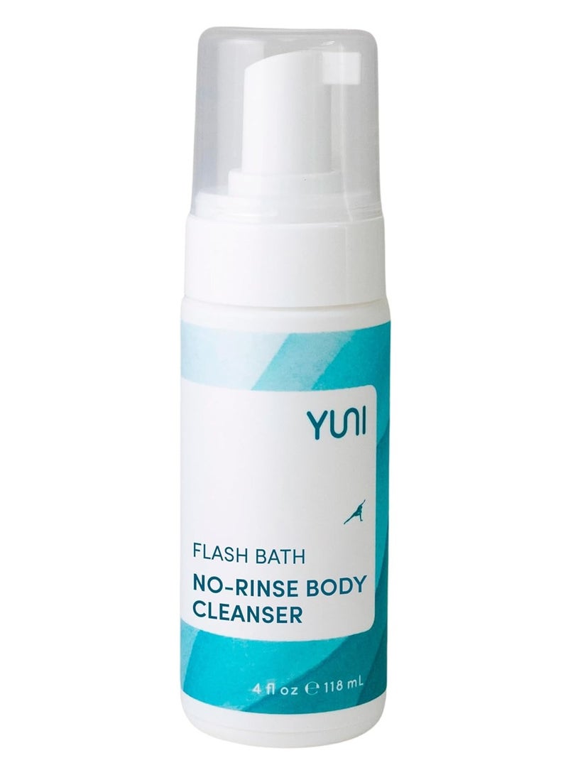 yuni beauty YUNI Beauty Waterless Body Wash (4 oz) - Rinse-Free Foaming Bath and Clean Body Wash Solution Instantly Remove Sweat, Dirt, Odor, Travel, Camping and Backpacking Essentials, Paraben-Free, Vegan  - Image 1