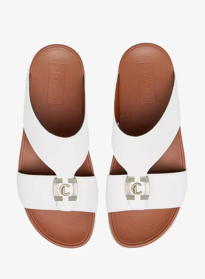 Le Confort Men Metal Accent Slip-On Comfort Sandals