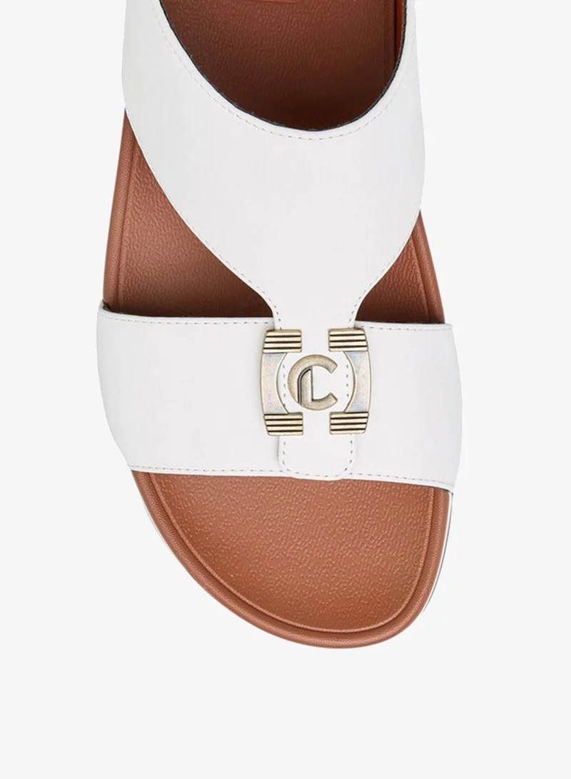 Le Confort Men Metal Accent Slip-On Comfort Sandals
