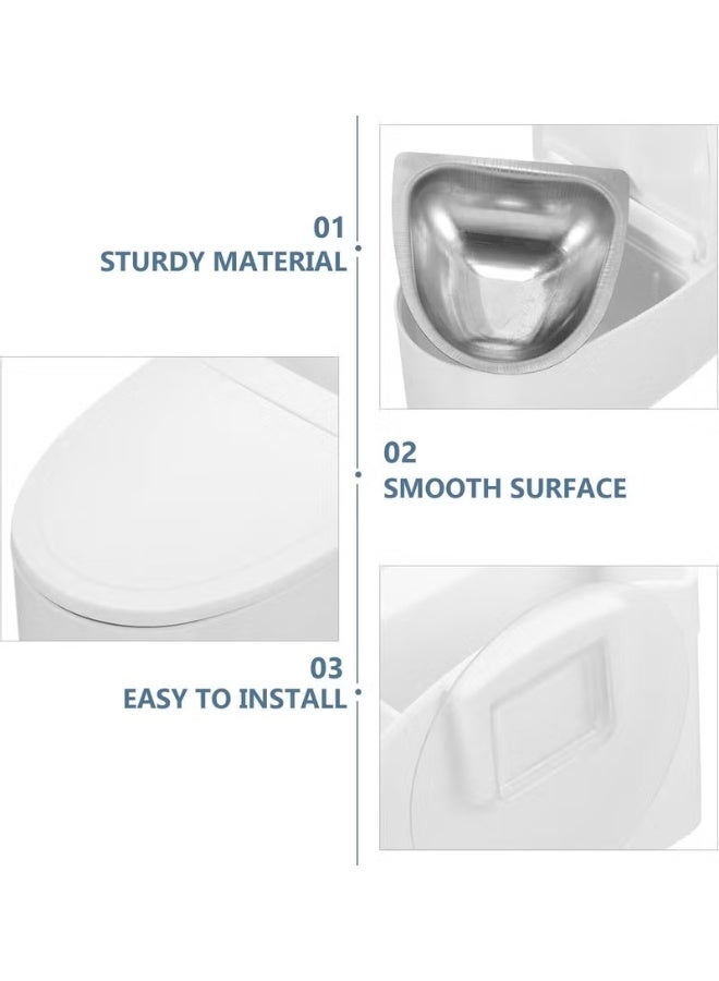 Huitich Creative Wall-Mounted Toilet Ashtray with Lid & Metal Liner - Image 2