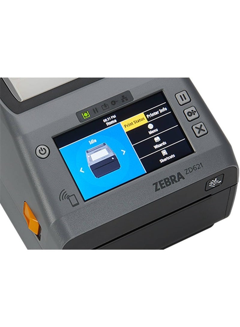 Zebra ZD621T 300 DPI Barcode Printer (USB + Ethernet) - Image 3