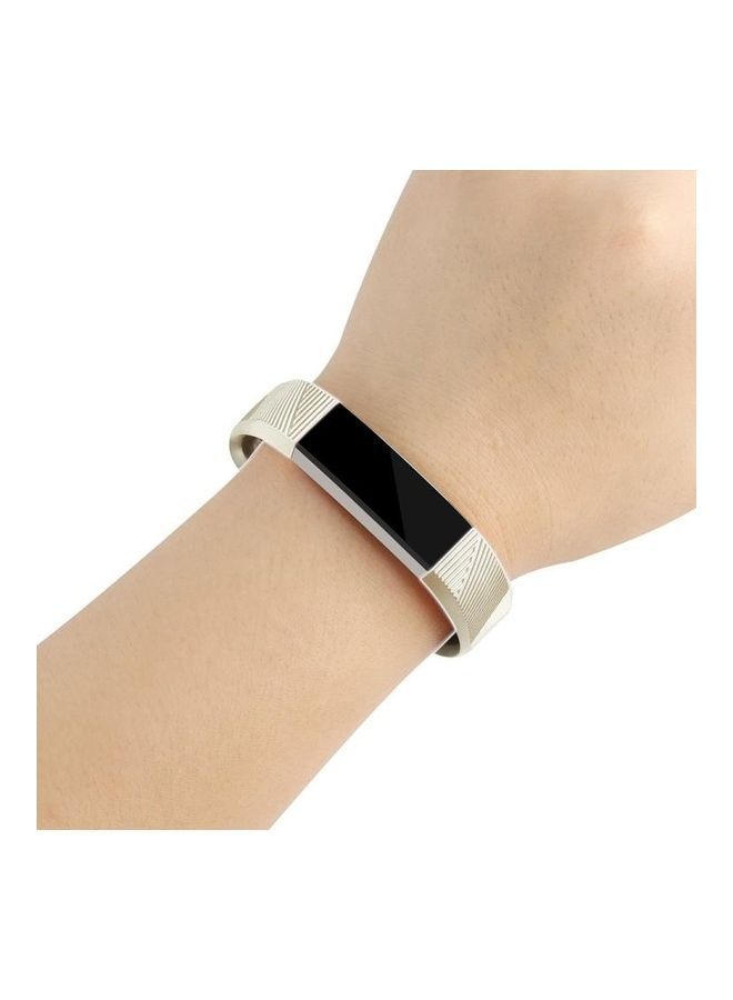 NIBEMINENT Strap Belt Buckle Watchband For Fitbit Alta/Alta HR Metal-Color Watch Rose Gold - Image 5