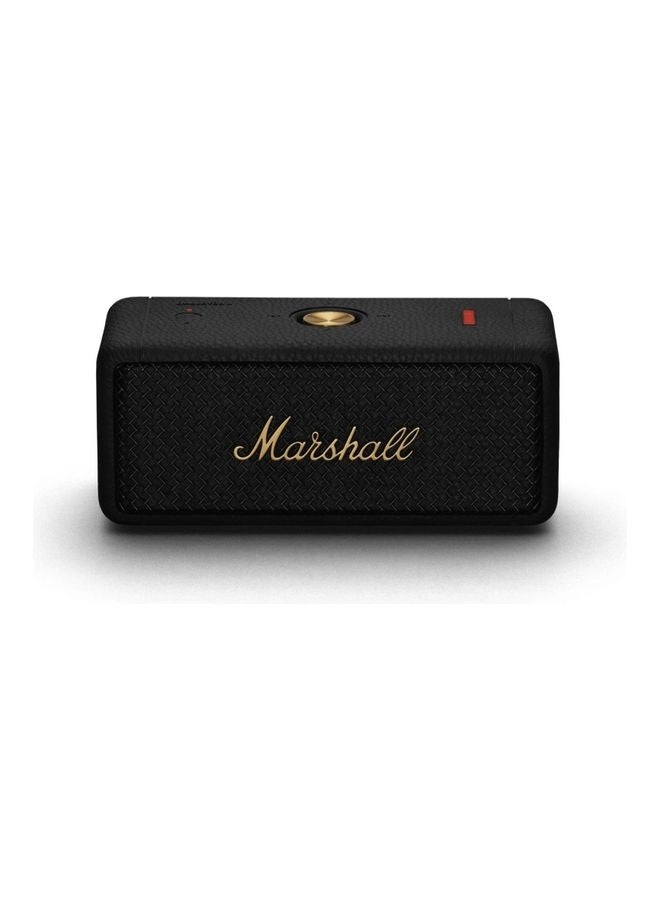 Marshall Emberton II Portable Bluetooth Speaker - Black and Brass - Image 1
